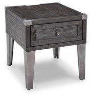 Todoe Coffee Table with 1 End Table in Dark Gray - PKG008763