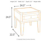 Todoe Coffee Table with 1 End Table in Dark Gray - PKG008763