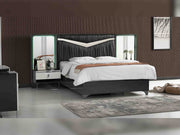 Tokyo Storage Bed With Headboard - King in Black - 120-TOK-KIN-SB