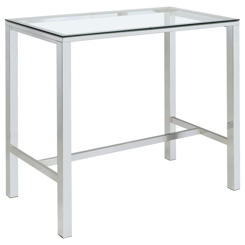 Tolbert 5-piece Bar Set with Acrylic Chairs Clear and Chrome - 104873-S5