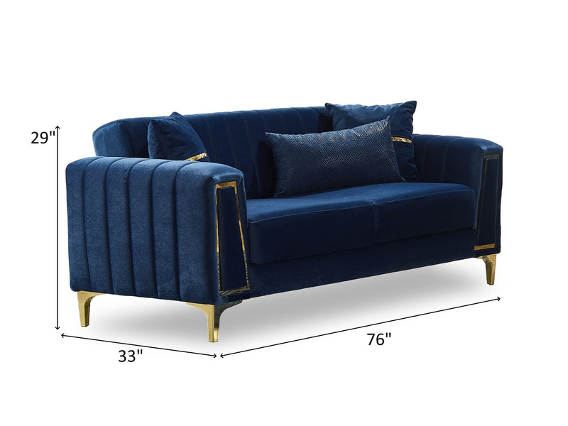Toledo 76" Wide Convertible Loveseat - Gate FurnitureLoveseat