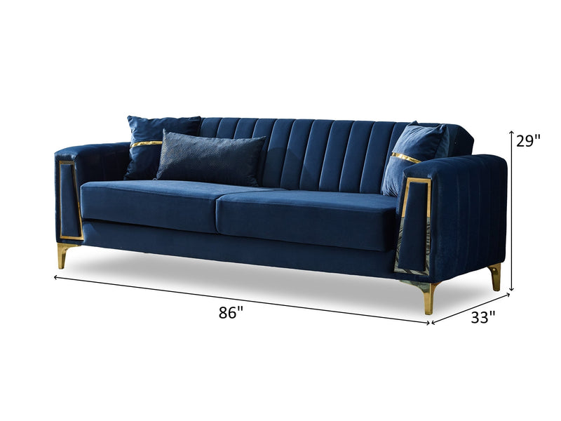 Toledo 86" Wide Convertible Sofa - Gate FurnitureSofas