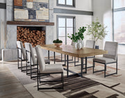 Tomtyn Dining Table and 6 Chairs in Light Brown - PKG020805