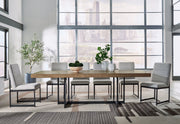 Tomtyn Dining Table and 6 Chairs in Light Brown - PKG020805
