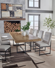 Tomtyn Dining Table and 8 Chairs in Light Brown - PKG020806