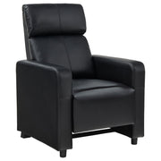 Toohey Upholstered Home Theater Push Back Recliner Black - 600181