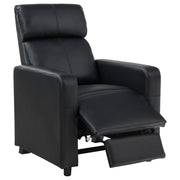 Toohey Upholstered Home Theater Push Back Recliner Black - 600181