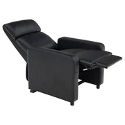 Toohey Upholstered Home Theater Push Back Recliner Black - 600181
