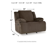 Top Tier Chocolate 5-Piece Sectional with Recliner from Ashley - Luna Furniture