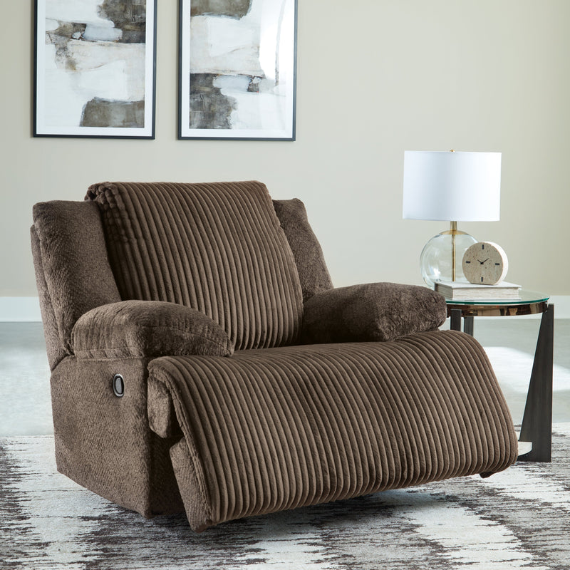 Top Tier Chocolate 5-Piece Sectional with Recliner from Ashley - Luna Furniture