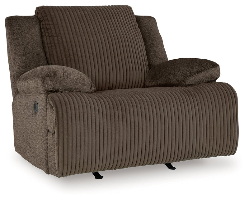 Top Tier Chocolate 5-Piece Sectional with Recliner from Ashley - Luna Furniture