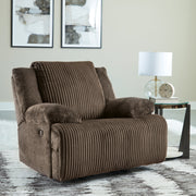 Top Tier 5 - Piece Sectional with Recliner in Chocolate - Gate FurnitureSectional