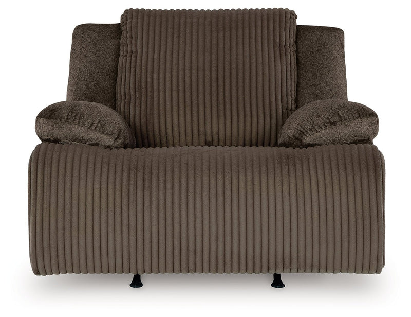 Top Tier 5 - Piece Sectional with Recliner in Chocolate - Gate FurnitureSectional