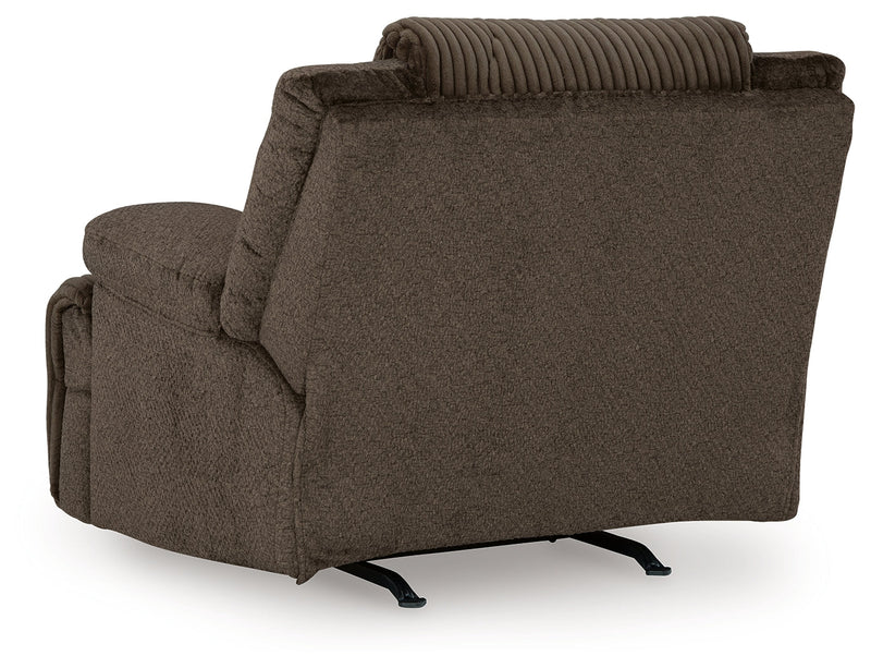 Top Tier 5 - Piece Sectional with Recliner in Chocolate - Gate FurnitureSectional