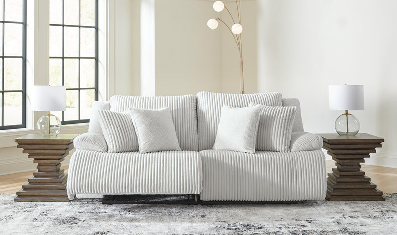 Top Tier Alloy 2-Piece Reclining Sectional Loveseat - 92706S9
