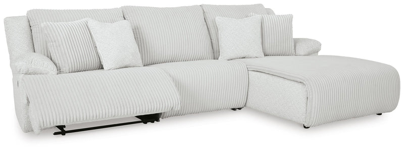Top Tier Alloy 3-Piece Reclining Sectional Sofa Chaise - 92706S6