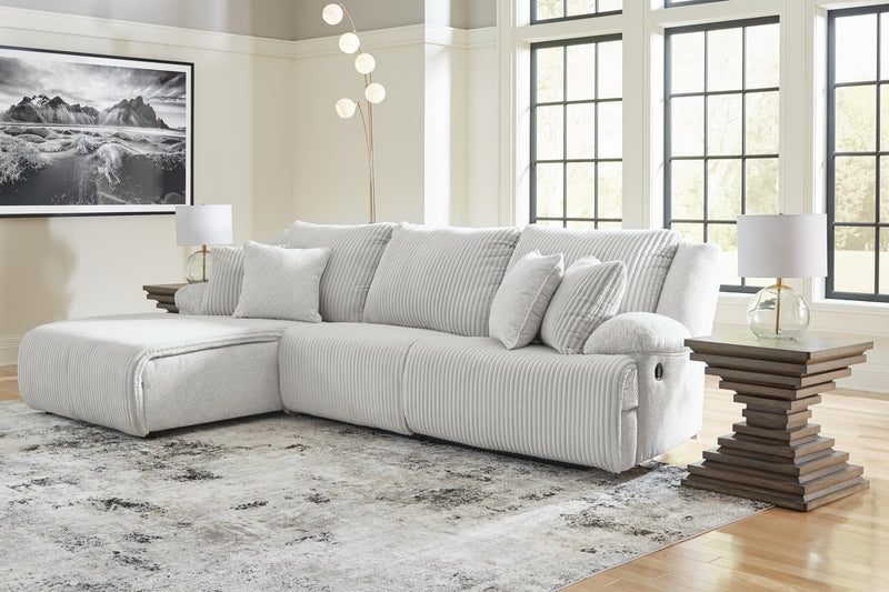 Top Tier Alloy 3-Piece Reclining Sectional Sofa Chaise - 92706S7