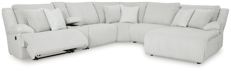 Top Tier Alloy 6-Piece Reclining Sectional with Chaise - 92706S1