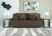 Top Tier Chocolate 2-Piece Reclining Sectional Loveseat - 92705S9