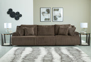 Top Tier Chocolate 3-Piece Reclining Sectional Sofa - 92705S8