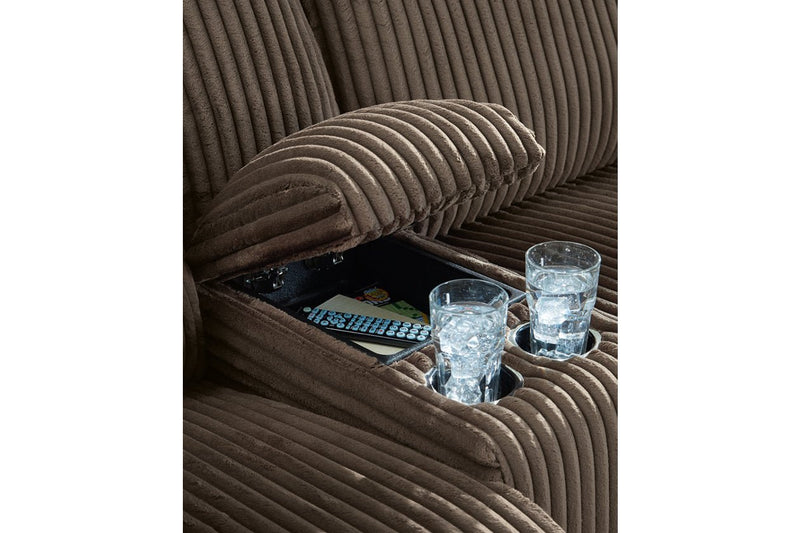 Top Tier Chocolate 3 - Piece Reclining Sectional Sofa with Chaise - Gate FurnitureReclining Sectional