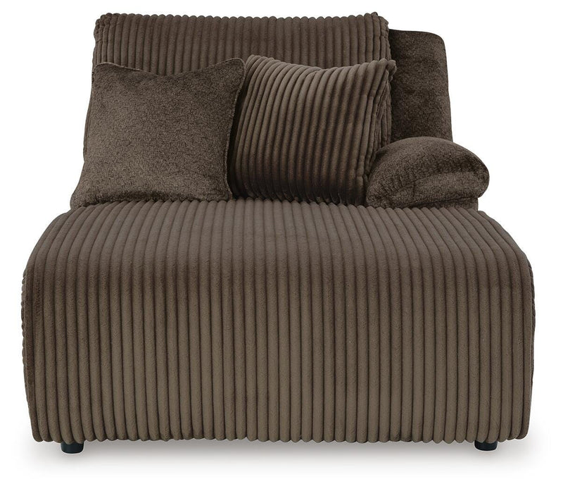 Top Tier Chocolate 3-Piece Reclining Sofa Chaise Sectional - 92705S10