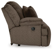 Top Tier Chocolate 3-Piece Reclining Sofa Chaise Sectional - 92705S10