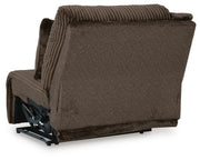 Top Tier Chocolate 3-Piece Reclining Sofa Chaise Sectional - 92705S10