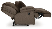 Top Tier Chocolate 3-Piece Reclining Sofa Chaise Sectional - 92705S10