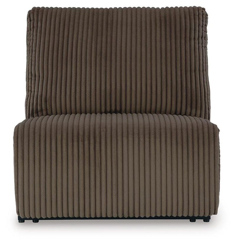 Top Tier Chocolate 3-Piece Reclining Sofa Chaise Sectional - 92705S10
