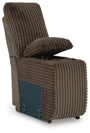 Top Tier Chocolate 4-Piece Reclining Sectional with Chaise - 92705S12