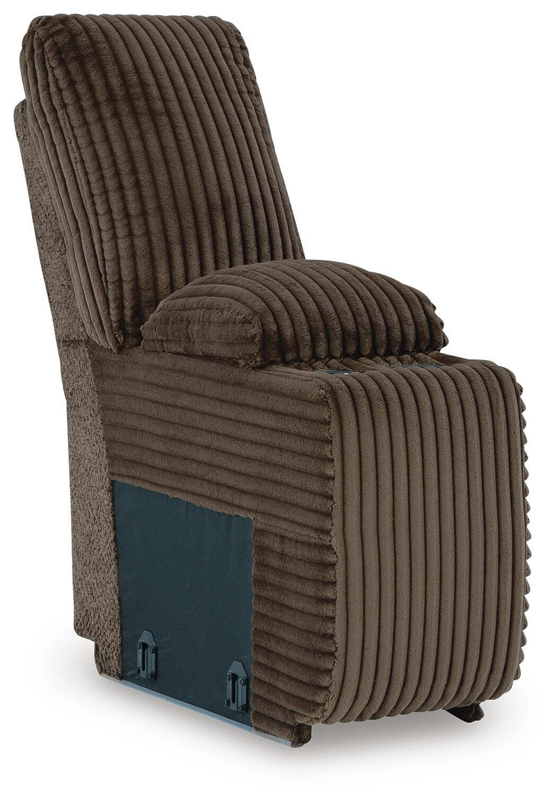 Top Tier Chocolate 4-Piece Reclining Sectional with Chaise - 92705S12
