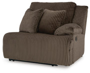 Top Tier Chocolate 4-Piece Reclining Sectional with Chaise - 92705S12