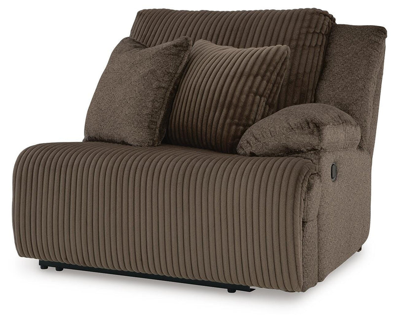 Top Tier Chocolate 4-Piece Reclining Sectional with Chaise - 92705S12