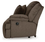 Top Tier Chocolate 4-Piece Reclining Sectional with Chaise - 92705S12
