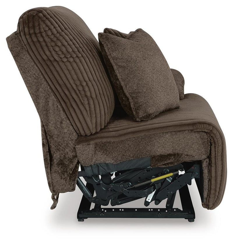 Top Tier Chocolate 4-Piece Reclining Sectional with Chaise - 92705S12