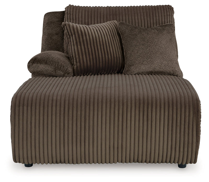 Top Tier Chocolate Left-Arm Facing Press Back Chaise - 9270505