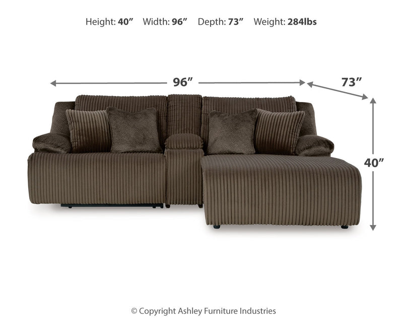 Top Tier Sofa and Recliner in Chocolate - Gate Furniture_Preset