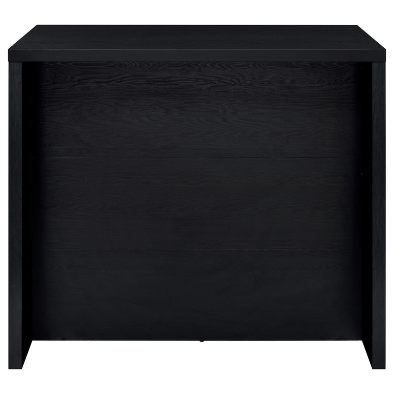 Topanga Engineered Wood Freestanding Home Bar Black - 182784
