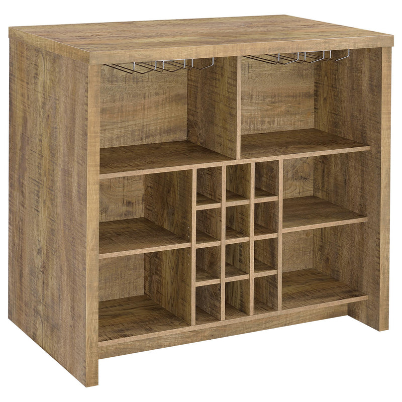 Topanga Engineered Wood Freestanding Home Bar Mango - 182785