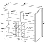 Topanga Engineered Wood Freestanding Home Bar Mango - 182785
