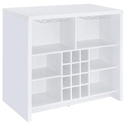 Topanga Engineered Wood Freestanding Home Bar White - 182786