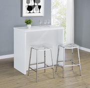 Topanga Engineered Wood Freestanding Home Bar White - 182786