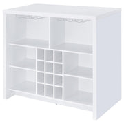 Topanga Engineered Wood Freestanding Home Bar White - 182786