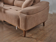 Torino 3-pieces (Relax Sofa & Relax Loveseat & Chair) Livingroom in Beige - Brown - 200-ELIF-TOR-A248-3R2R1