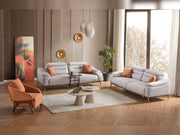 Torino 3-pieces (Relax Sofa & Relax Loveseat & Chair) Livingroom in Beige - Brown - 200-ELIF-TOR-A248-3R2R1
