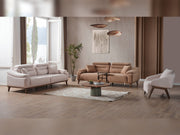 Torino 3-pieces (Relax Sofa & Relax Loveseat & Chair) Livingroom in Grey - Brick - 200-ELIF-TOR-A244-3R2R1