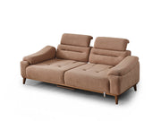 Torino 3-pieces (Relax Sofa & Relax Loveseat & Chair) Livingroom in Grey - Brick - 200-ELIF-TOR-A244-3R2R1