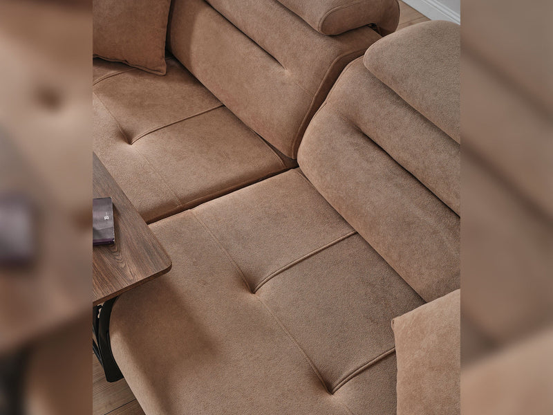 Torino 3-pieces (Relax Sofa & Relax Loveseat & Chair) Livingroom in Grey - Brick - 200-ELIF-TOR-A244-3R2R1