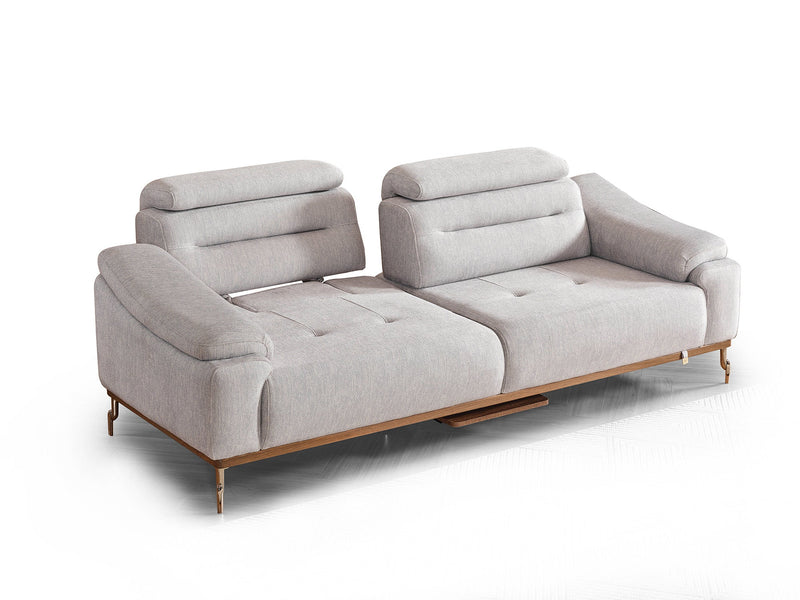 Torino 3-pieces (Relax Sofa & Relax Loveseat & Chair) Livingroom in Grey - Brick - 200-ELIF-TOR-A244-3R2R1